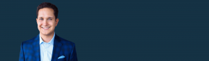 GR2023 Keynote speaker, Jack Dorsey, on a dark blue background.